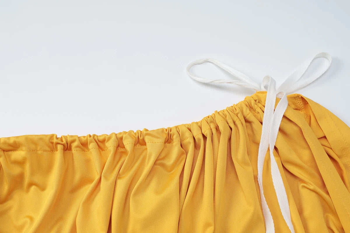 Robe Ani à fentes latérales et lacets
