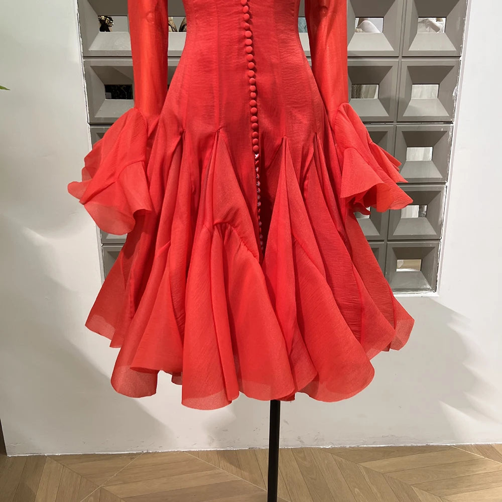 Robe midi évasée Lory Peated