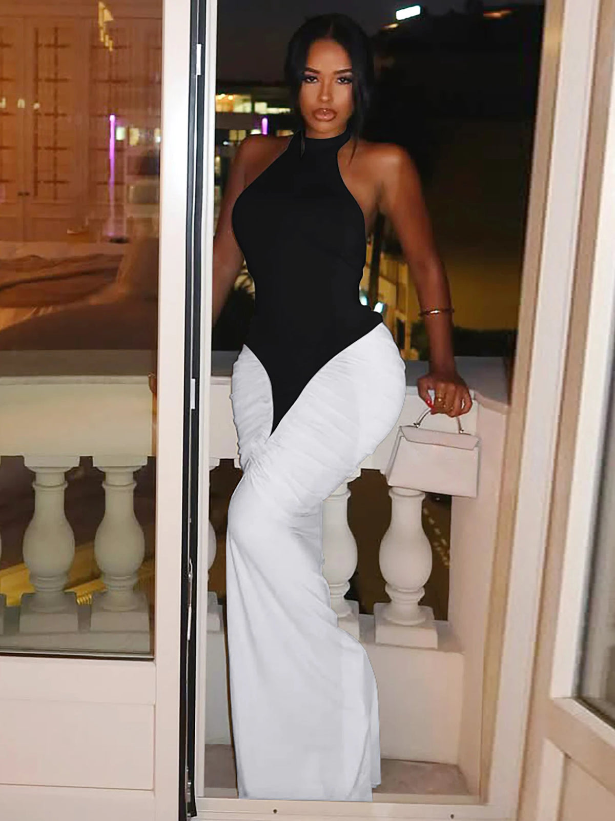 Priscilla Ruched Maxi Dress