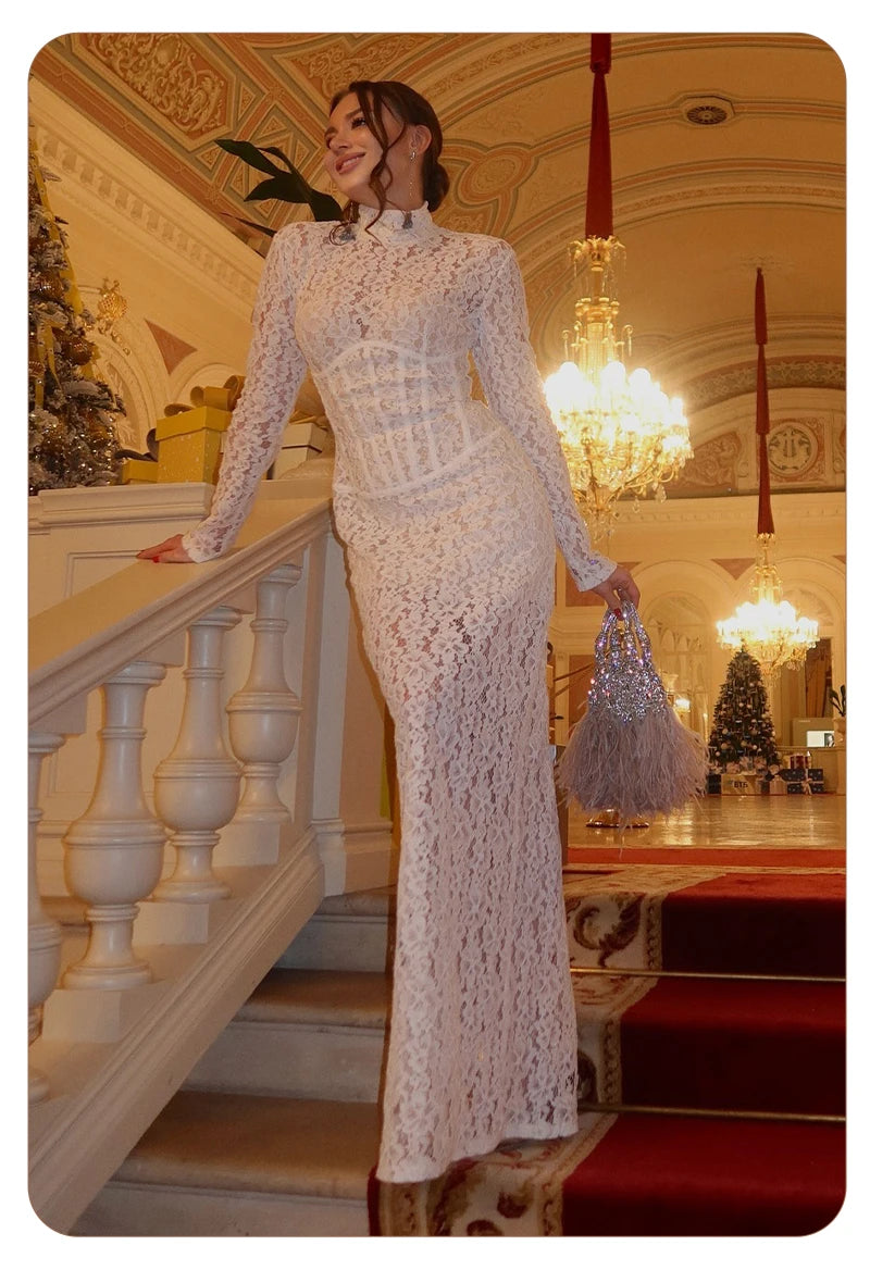Robe longue corset Eleeza