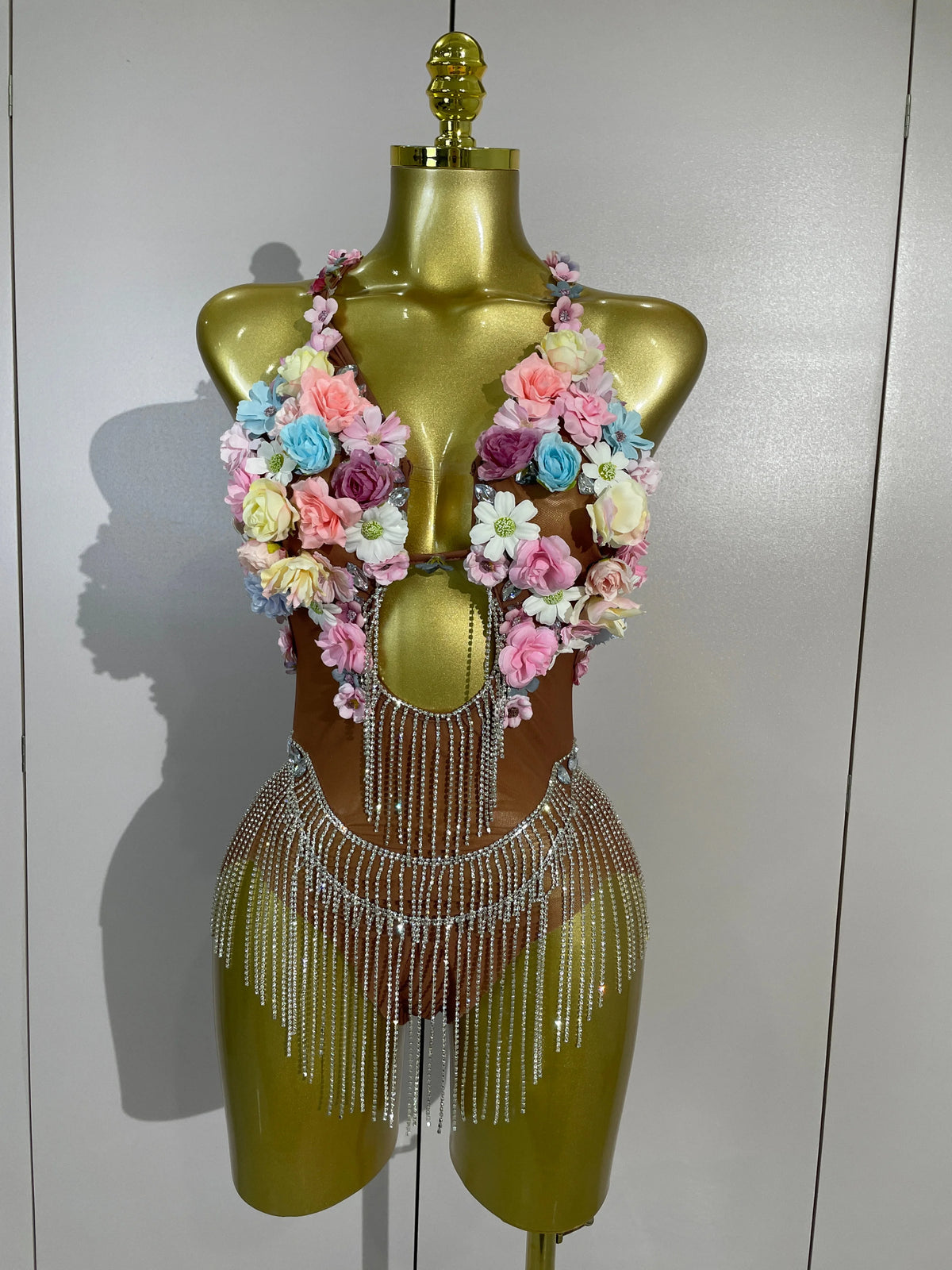 Luxe Flower Mesh Bodysuit