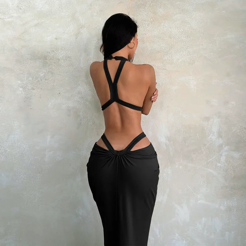 Robe longue ajourée Katrina
