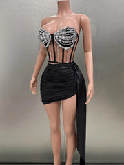 A Star Strapless Skirt Set