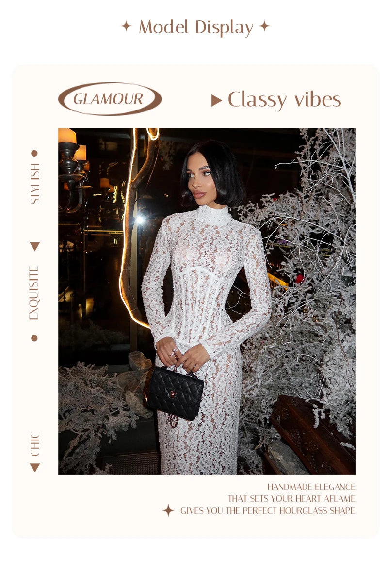Robe longue corset Eleeza