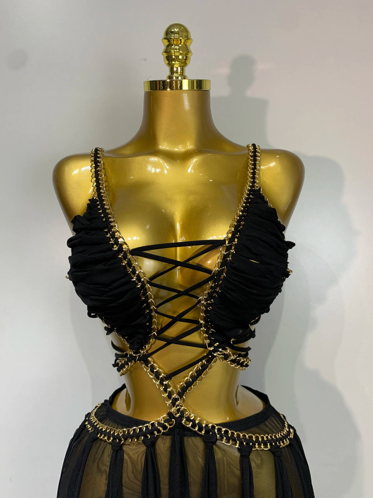 Robe longue Selena en maille dos nu