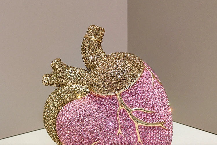 Pochette Cœur Strass