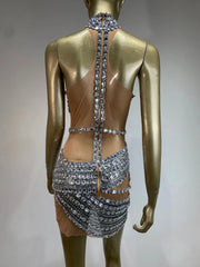 Alissa Mesh Mini Dress