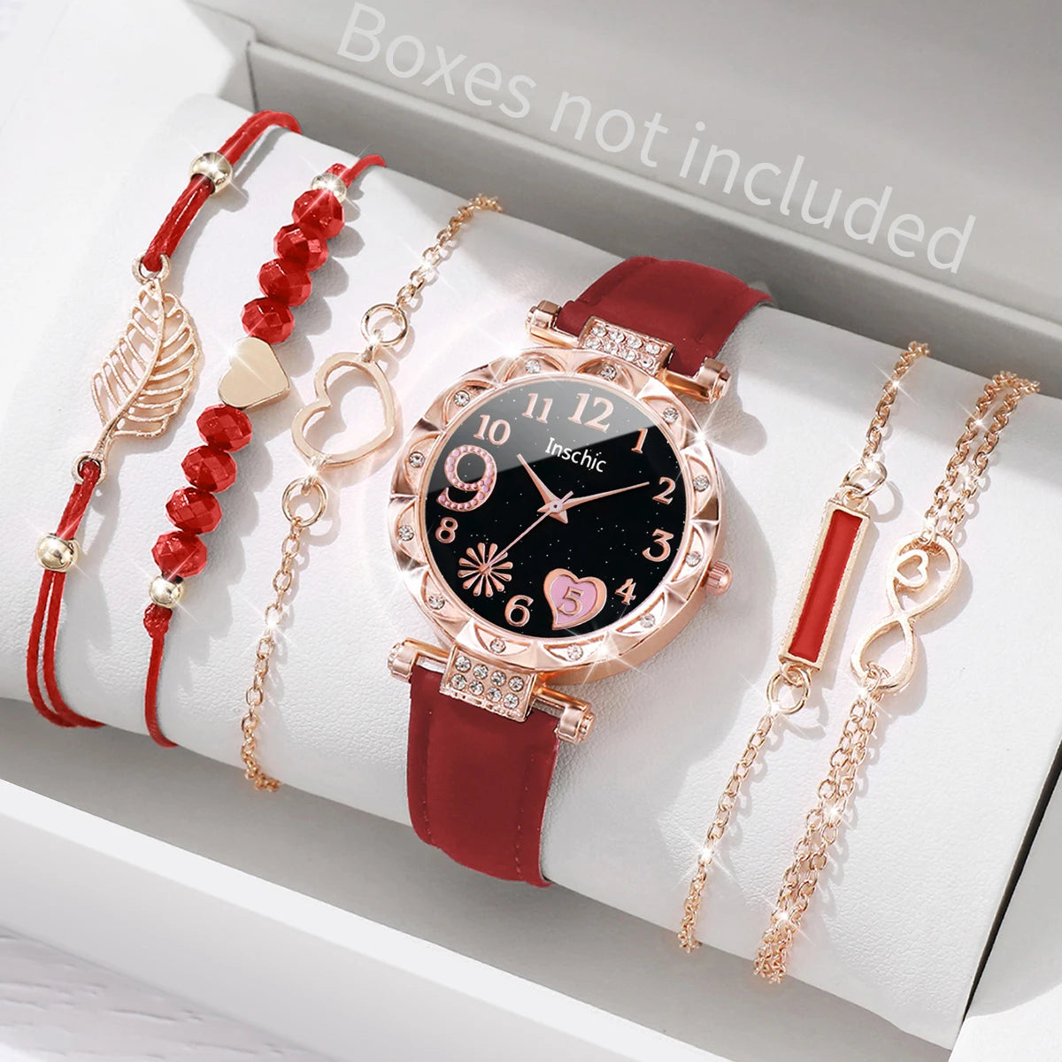 6PCS/Set Watch Bracelet Set(Without Box)