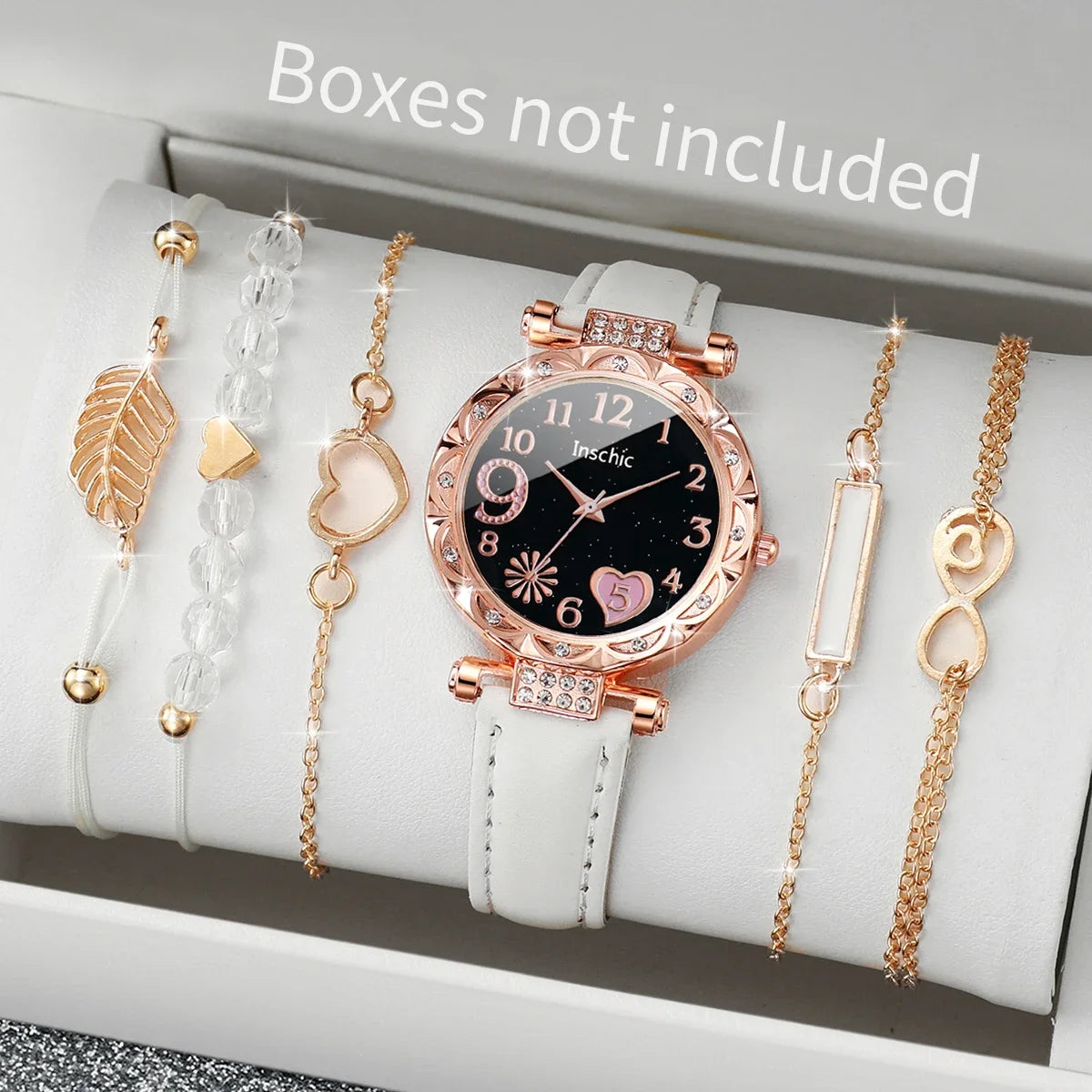 6PCS/Set Watch Bracelet Set(Without Box)