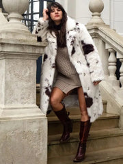 Luxe Tie Dye Fur Coat