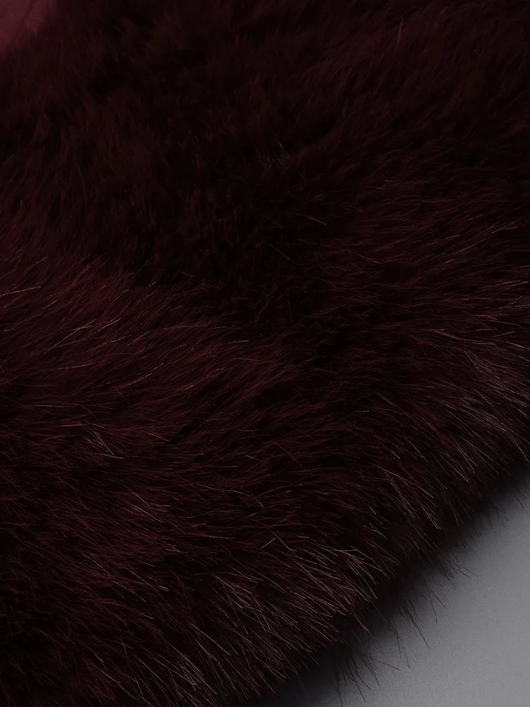 Robe longue en fausse fourrure Lorene