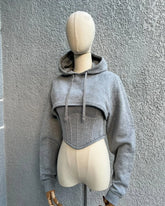 Chic Bandage Corset Hoodie