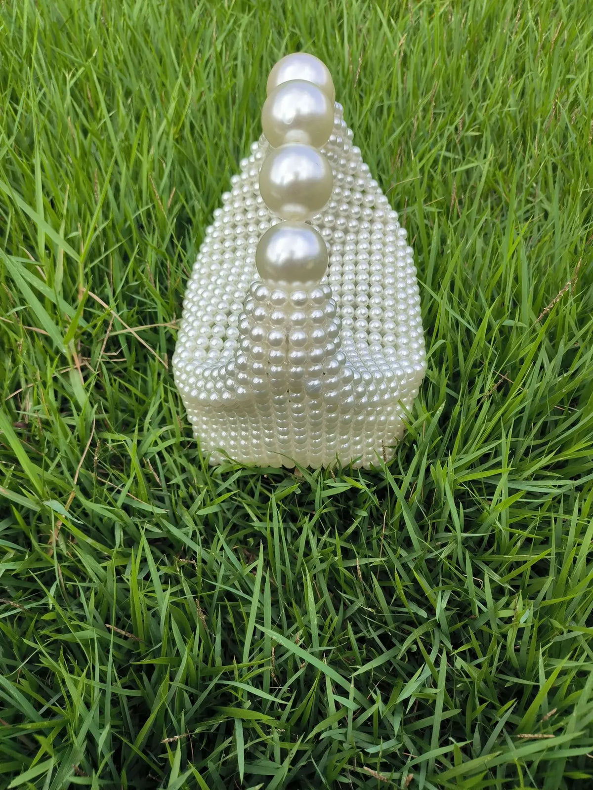 Wooden Bucket Beaded Bag