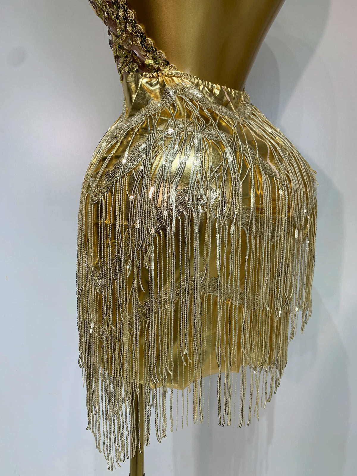 Dee Rhinestone Tassel Dress