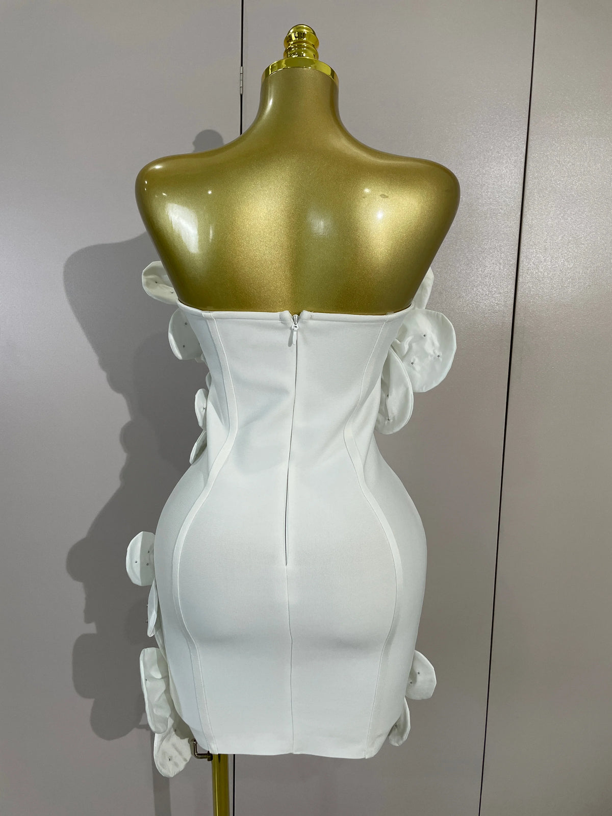 Luxe Chic Flower Bandage Mini Dress