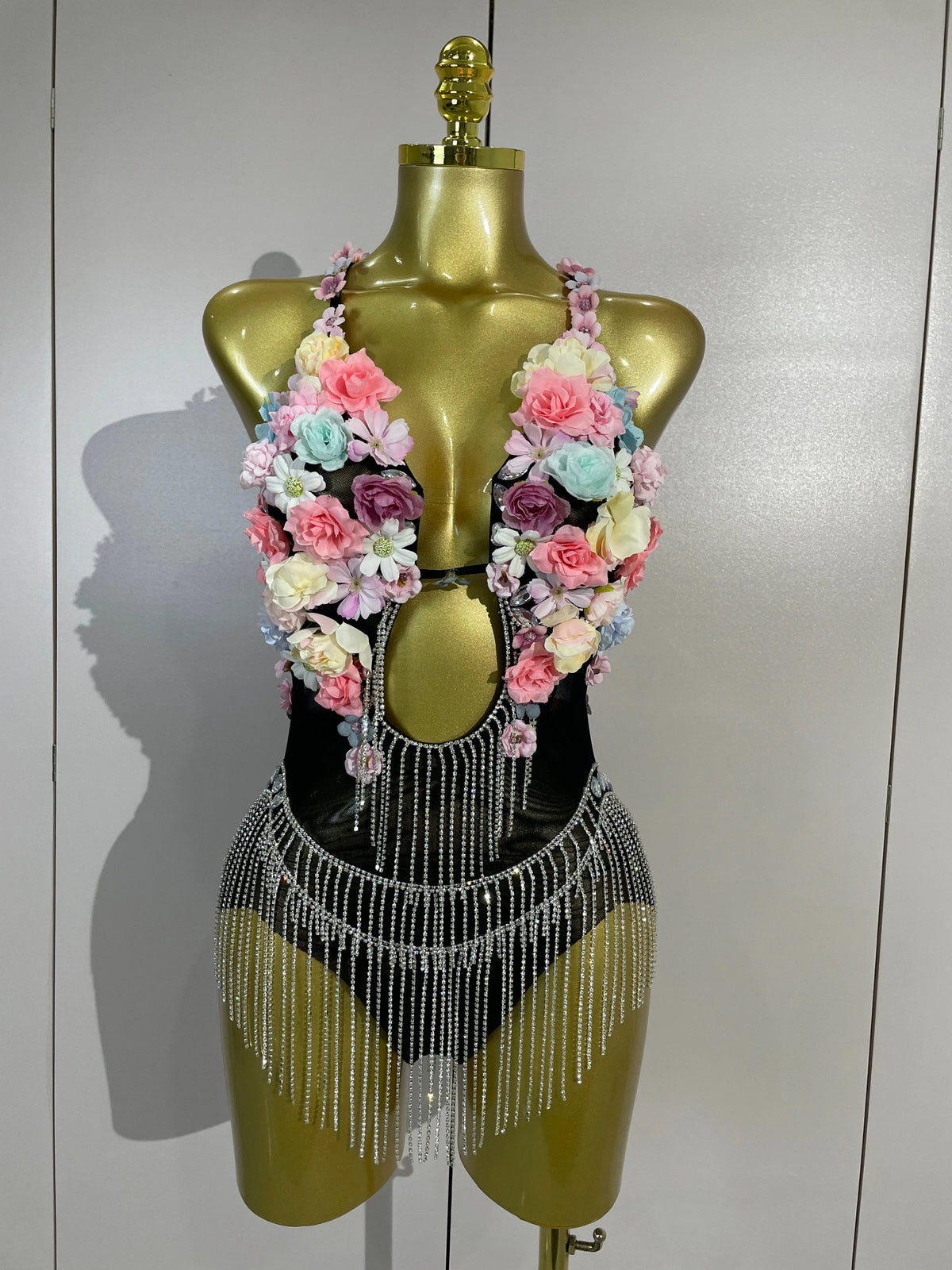 Luxe Flower Mesh Bodysuit