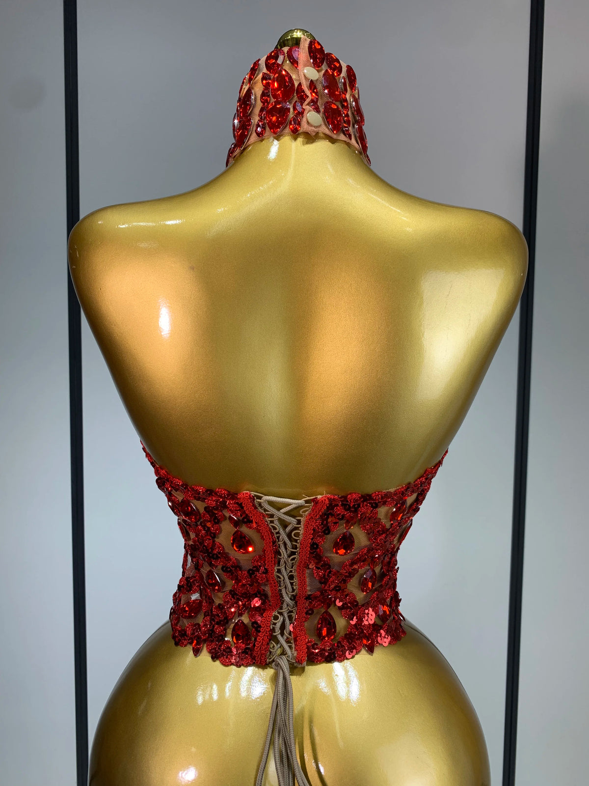 Shining Star Rhinestone Mesh Top