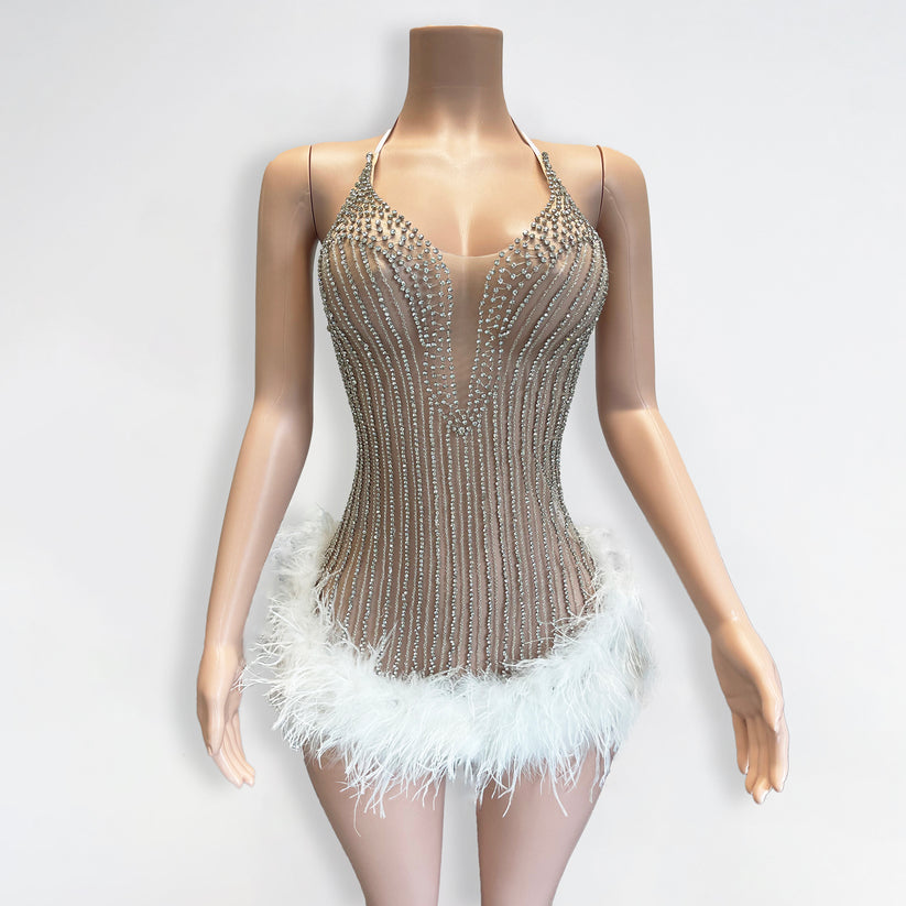 Soft Life Feather Dress Fashion Closet Clothing
