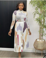 Tania Pleated Skirt Set Fashion Closet Clothing