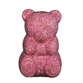 Teddy Bear Crystal Clutch Handbag Fashion Closet Clothing