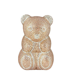 Teddy Bear Crystal Clutch Handbag Fashion Closet Clothing