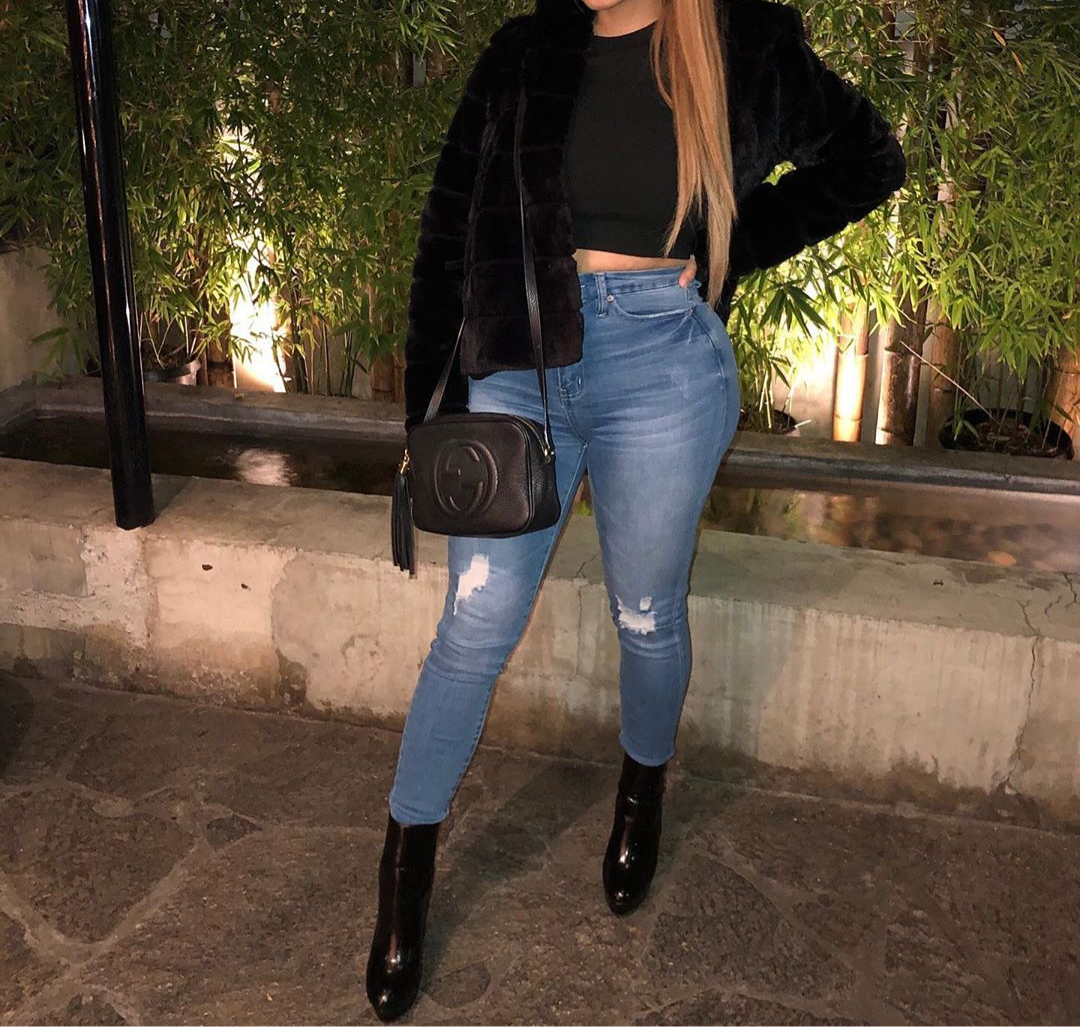 Them Curves High Waist Jeans - Medium Blue Wash Fashion Closet Clothing
