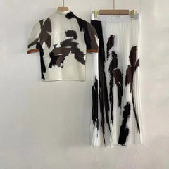 Tiffany Pleated Skirt Set Fashion Closet Clothing