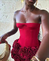 Twilight Ruffle Mini Skirt Set Fashion Closet Clothing