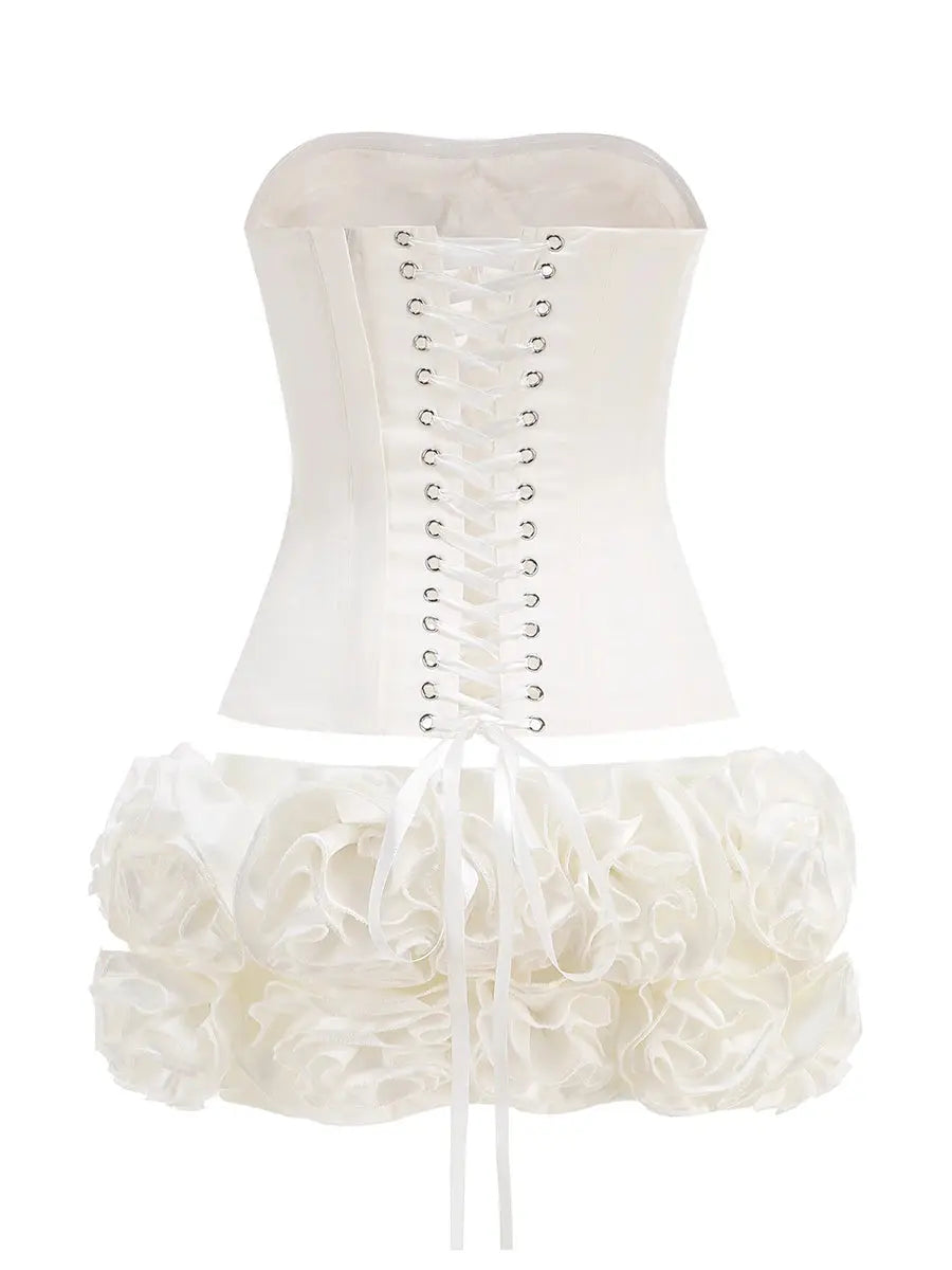 Twilight Ruffle Mini Skirt Set Fashion Closet Clothing