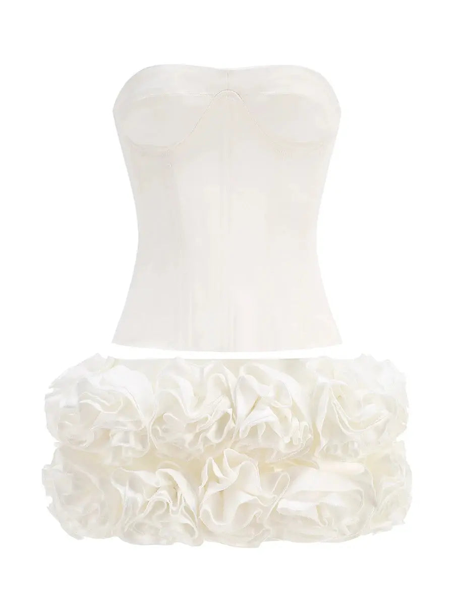 Twilight Ruffle Mini Skirt Set Fashion Closet Clothing