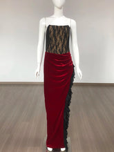 Velvet Lace Cocktail Dress Fashion Closet Clothing