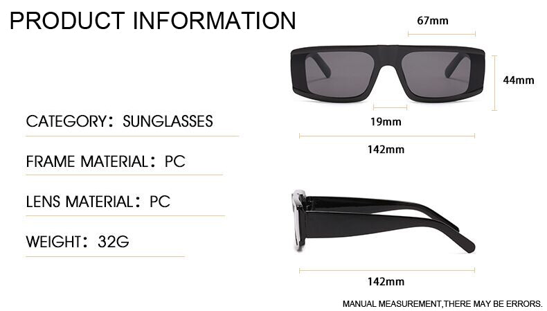 Vintage Rectangle Sunglasses Fashion Closet Clothing
