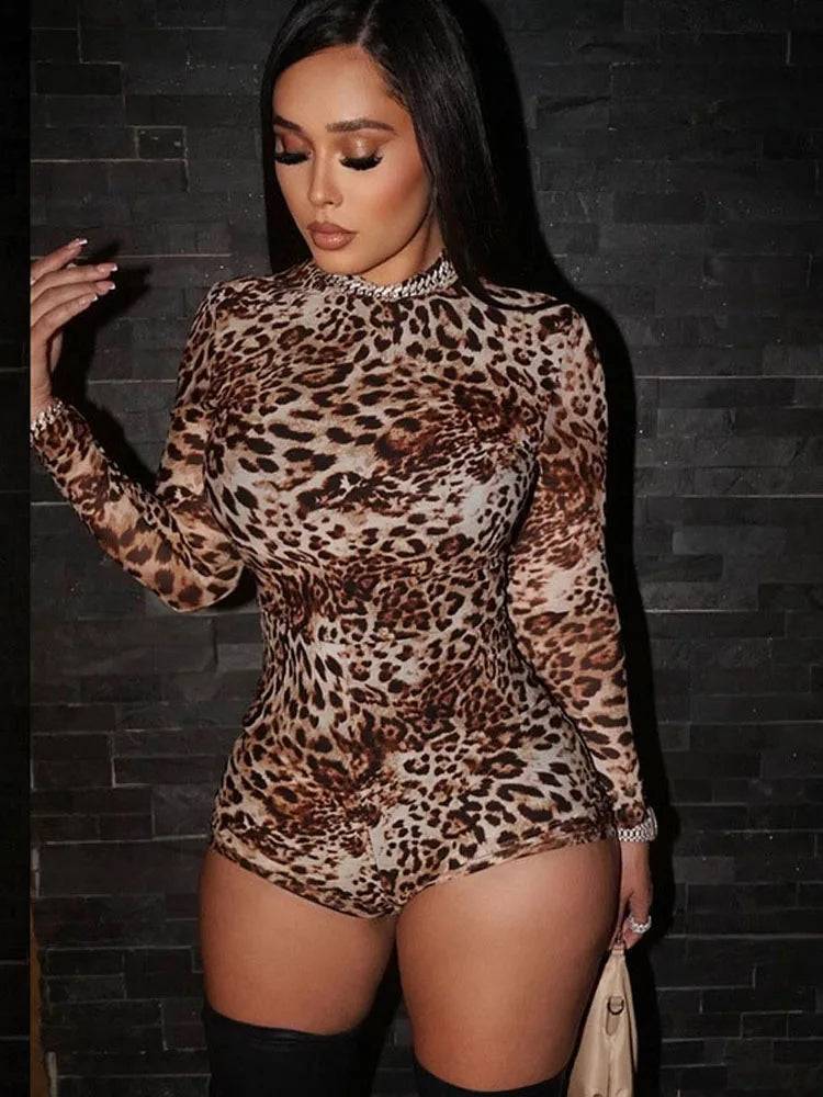 Wild Side Leopard Romper Fashion Closet Clothing