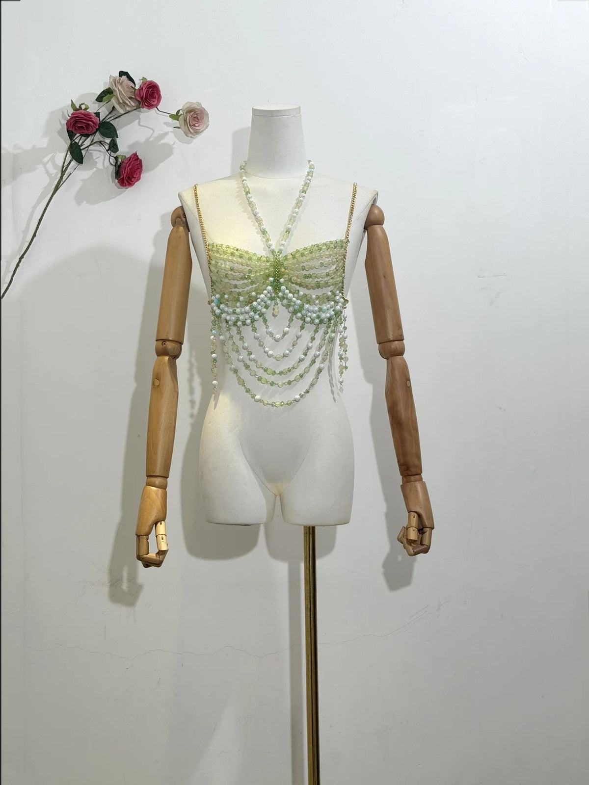 Zara Pearl Bralette Top Fashion Closet Clothing