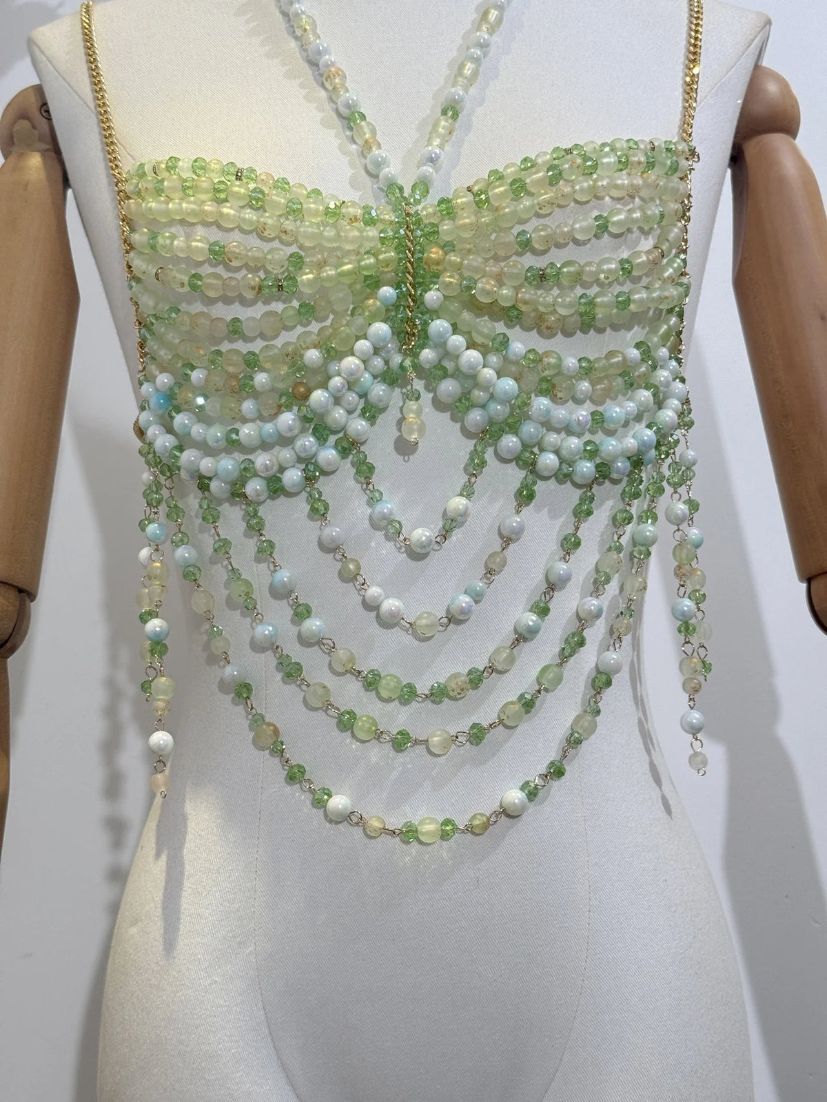Zara Pearl Bralette Top Fashion Closet Clothing