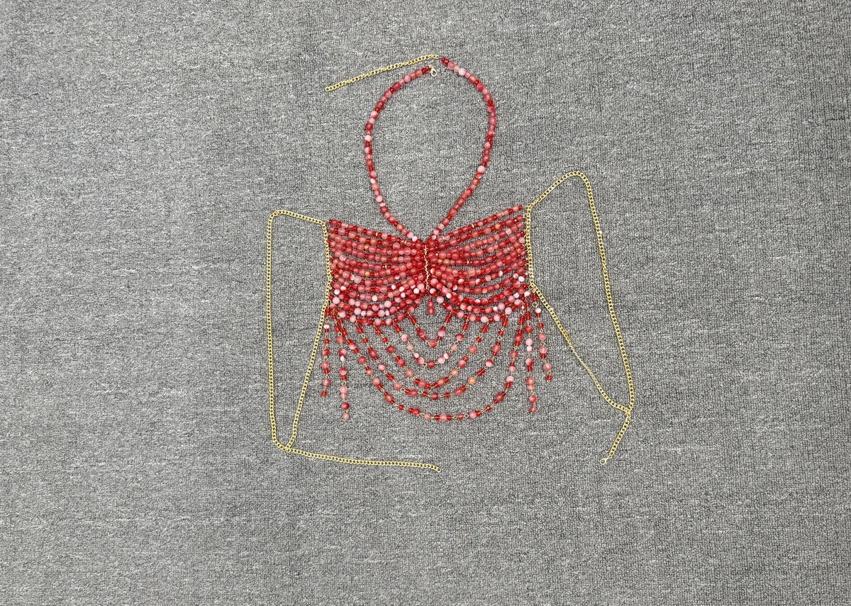Zara Pearl Bralette Top Fashion Closet Clothing