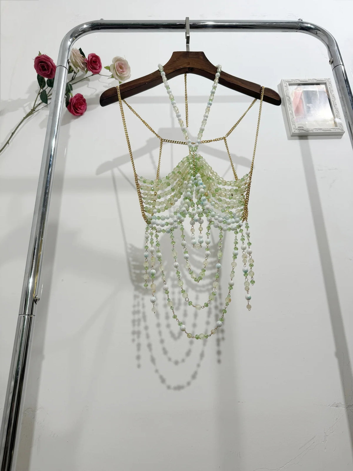 Zara Pearl Bralette Top Fashion Closet Clothing