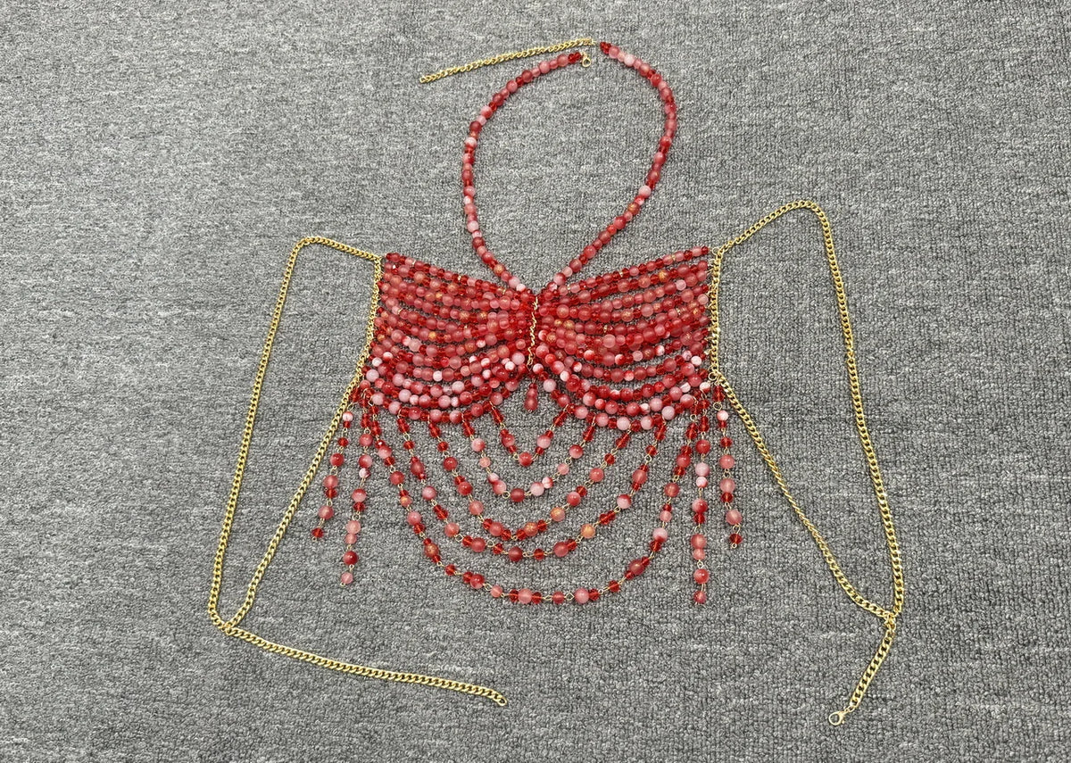 Zara Pearl Bralette Top Fashion Closet Clothing