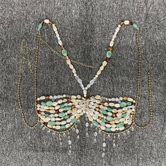 Zara Pearl Bralette Top Fashion Closet Clothing