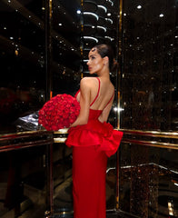 Huda Peplum Bandage Dress