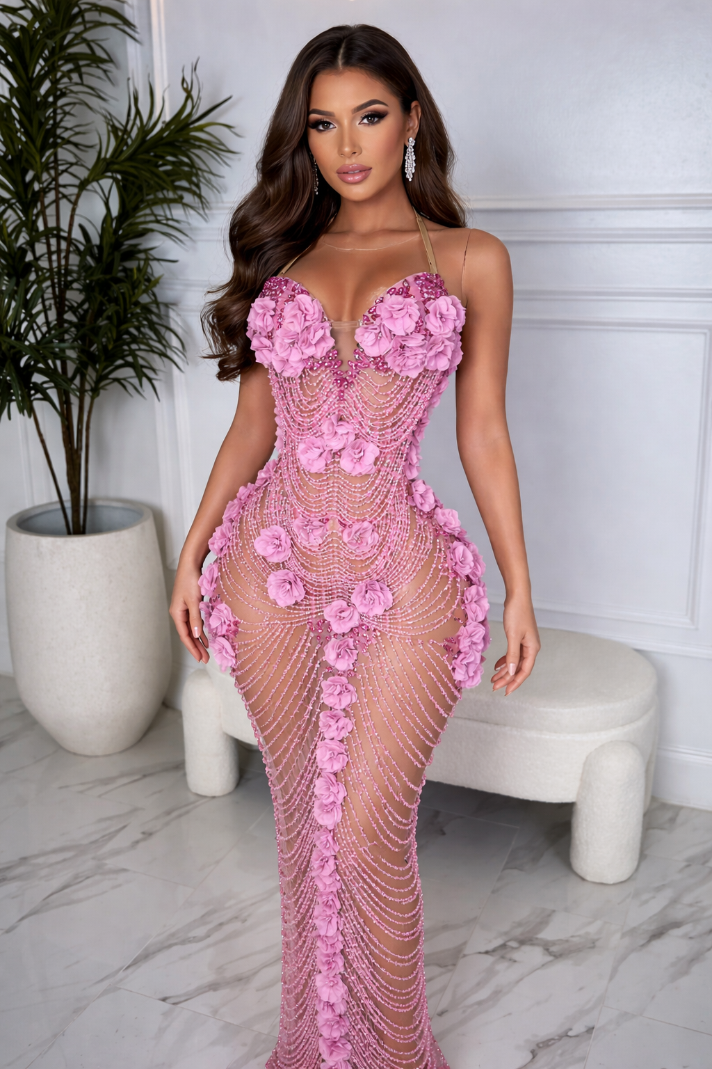 Robe longue Bloom Pearl