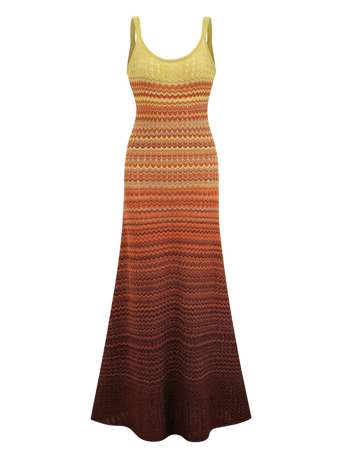 Robe longue bohème en maille