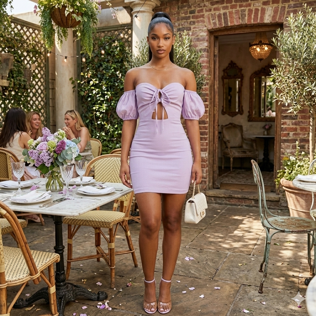 dusty pink mini dress Not Your Average The perfect silhouette for Color:Potent Purple Modest Girls Prom Dresses Shirred Mesh Maxi Dress