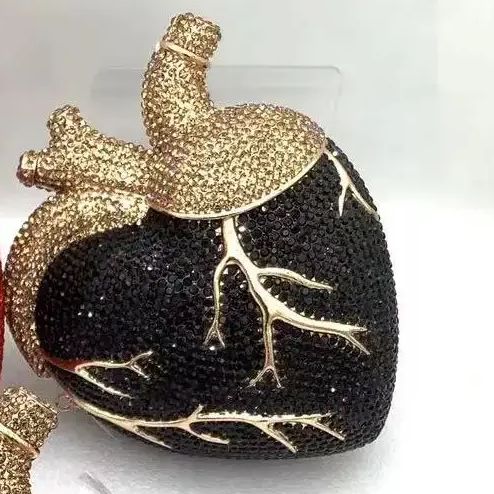 Pochette Cœur Strass