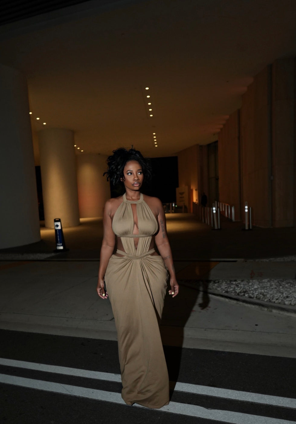Robe longue ajourée Katrina