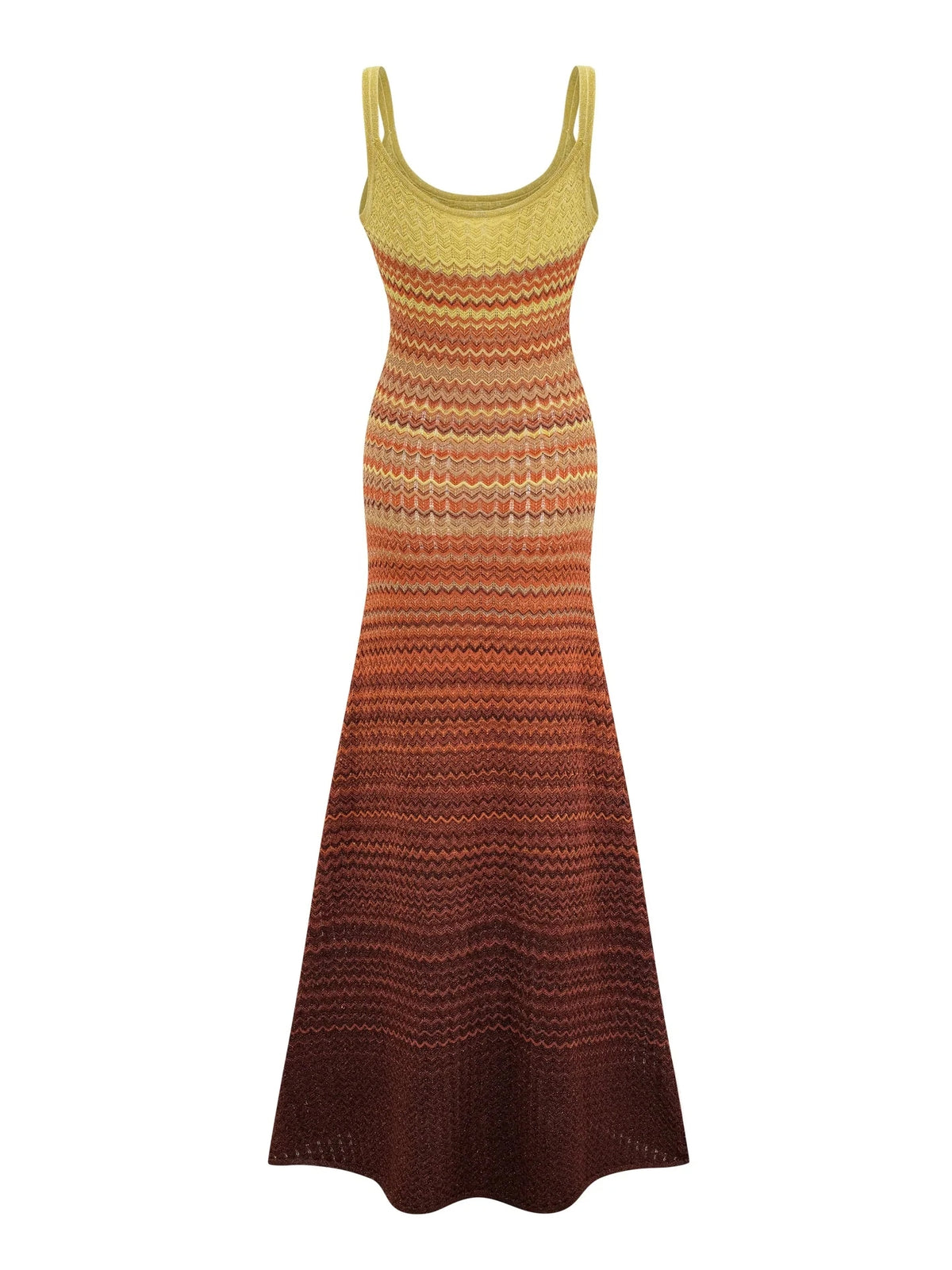 Robe longue bohème en maille