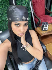 Skull Rivet Studded Hat