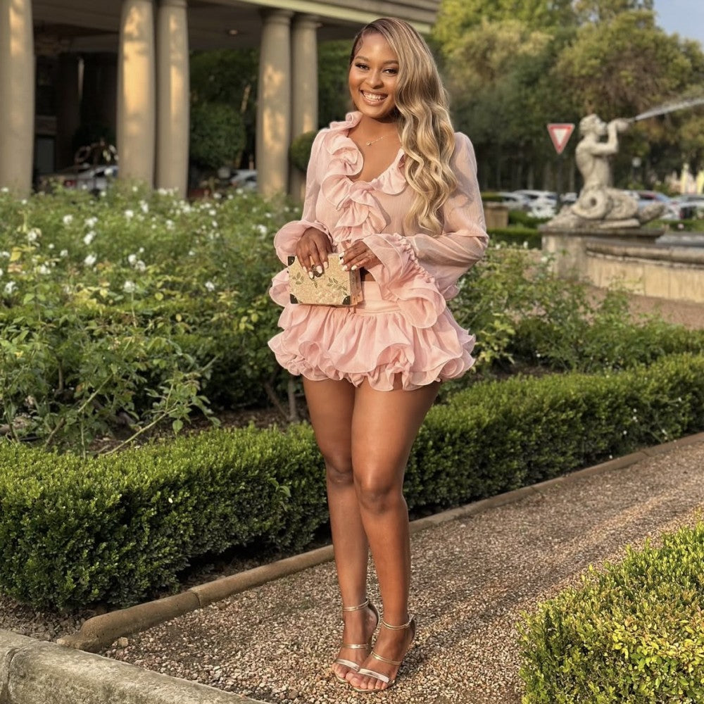 Ensemble mini-jupe Abella Ruffles