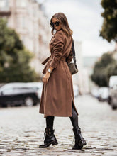 Brown Belted Trench Coat
