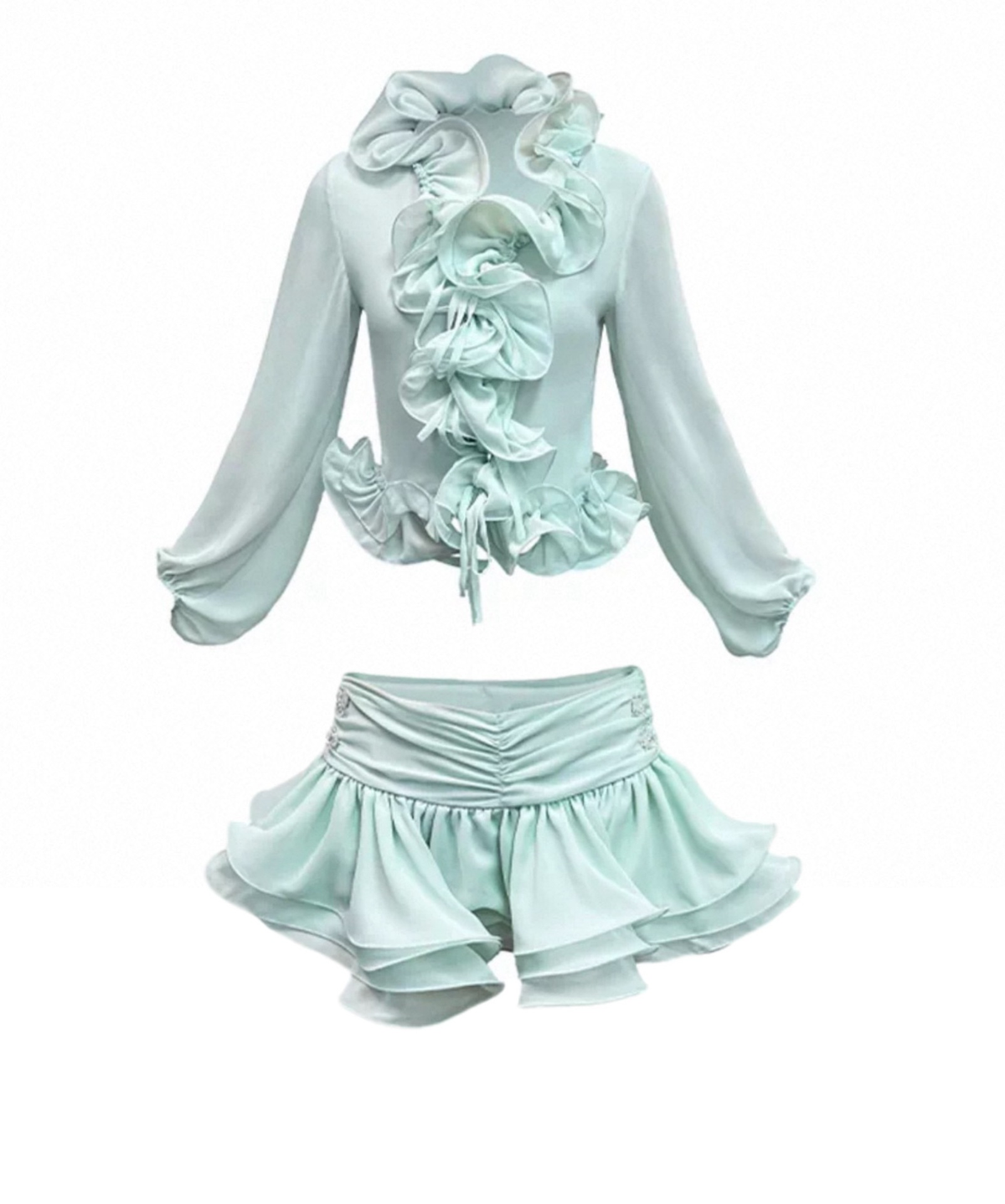 Ensemble mini-jupe Abella Ruffles